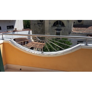 BALAUSTRA IN ACCIAIO INOX SATINATO AISI 304